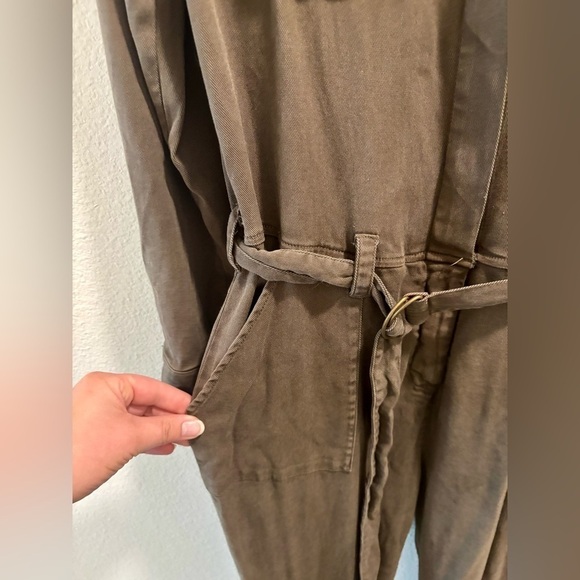 Michael Stars Long Sleeve Brown Jumpsuit, Size S - Picture 5 of 9